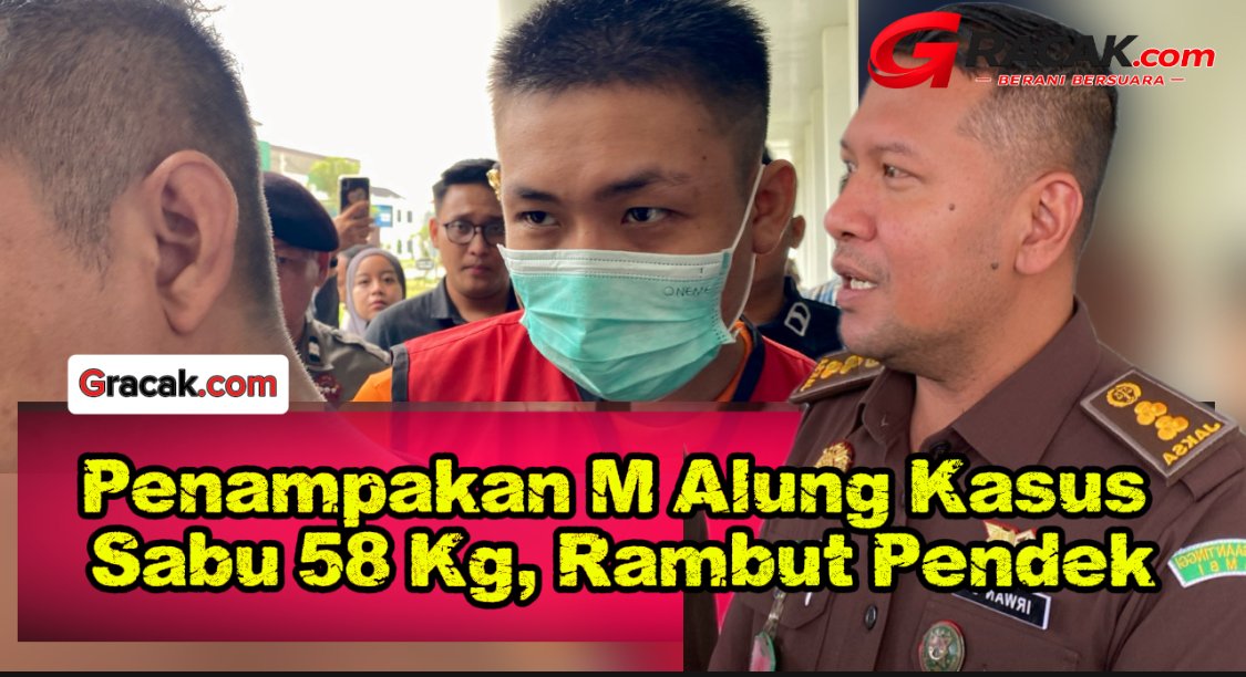 Penampakan Wajah M Alung Kasus Sabu 58 Kg, Berambut Pendek