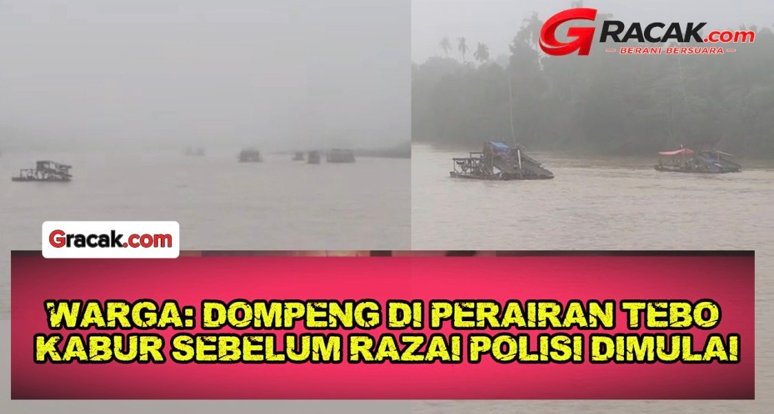 WARGA: 300 DOMPENG KABUR DI PERAIRAN TEBO SEBELUM RAZAI POLISI DIMULAI