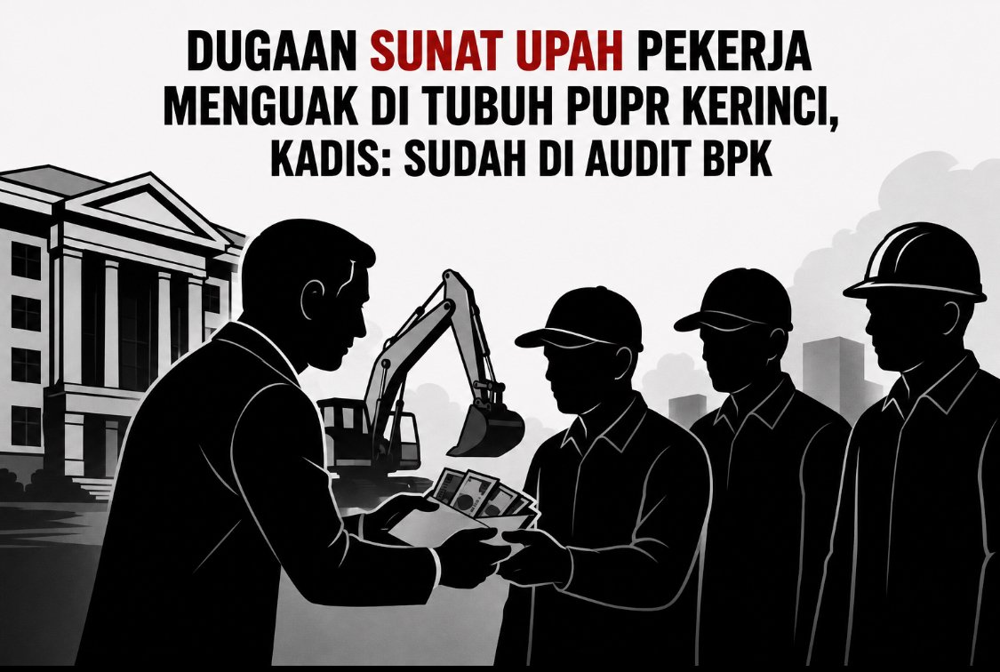 Dugaan Sunat Upah Pekerja Menguak di Tubuh PUPR Kerinci, Kadis: Sudah di Audit BPK