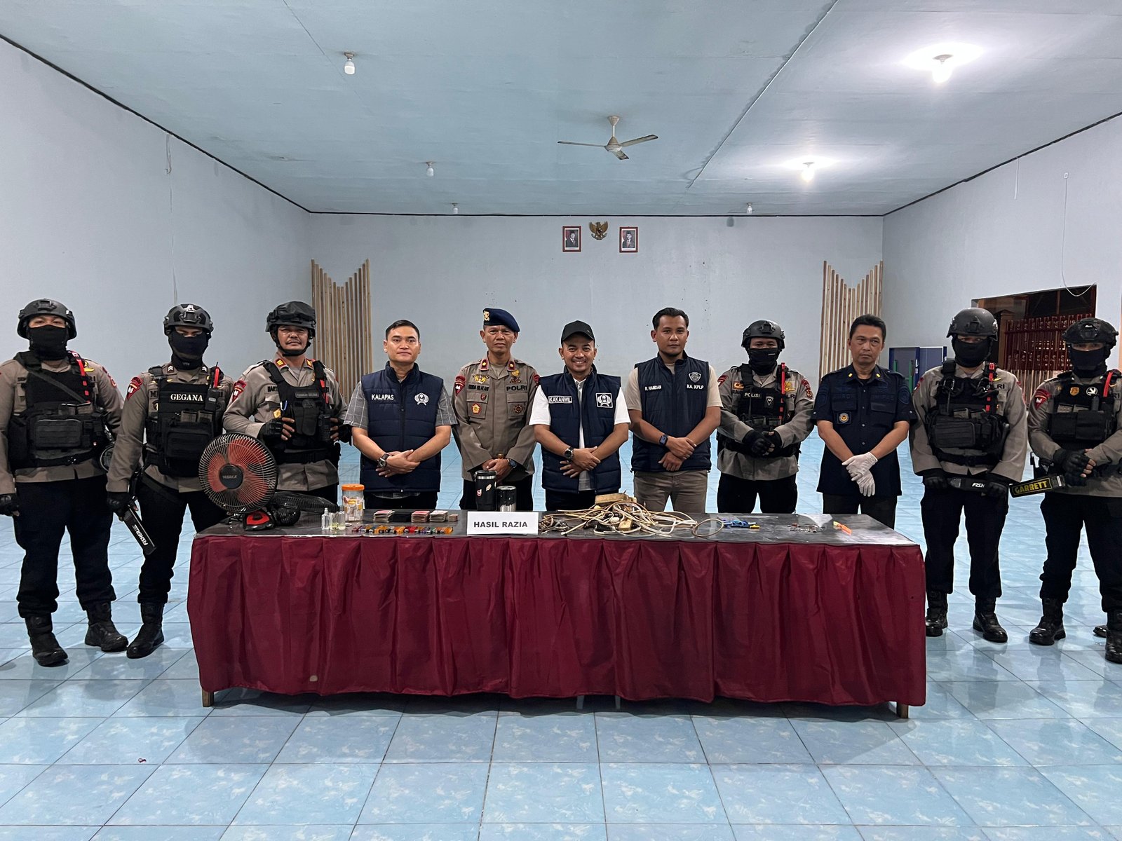 Lapas Jambi Sita Korek Api hingga Kartu Judi Saat Razia Blok Hunian