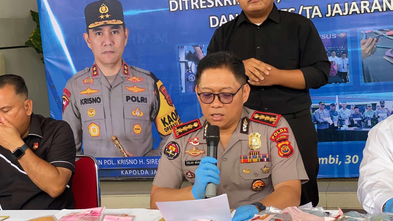 Polda Jambi Ungkap 591 Kasus Narkoba dan 492 Kejahatan Jalanan Selama Semester I 2026