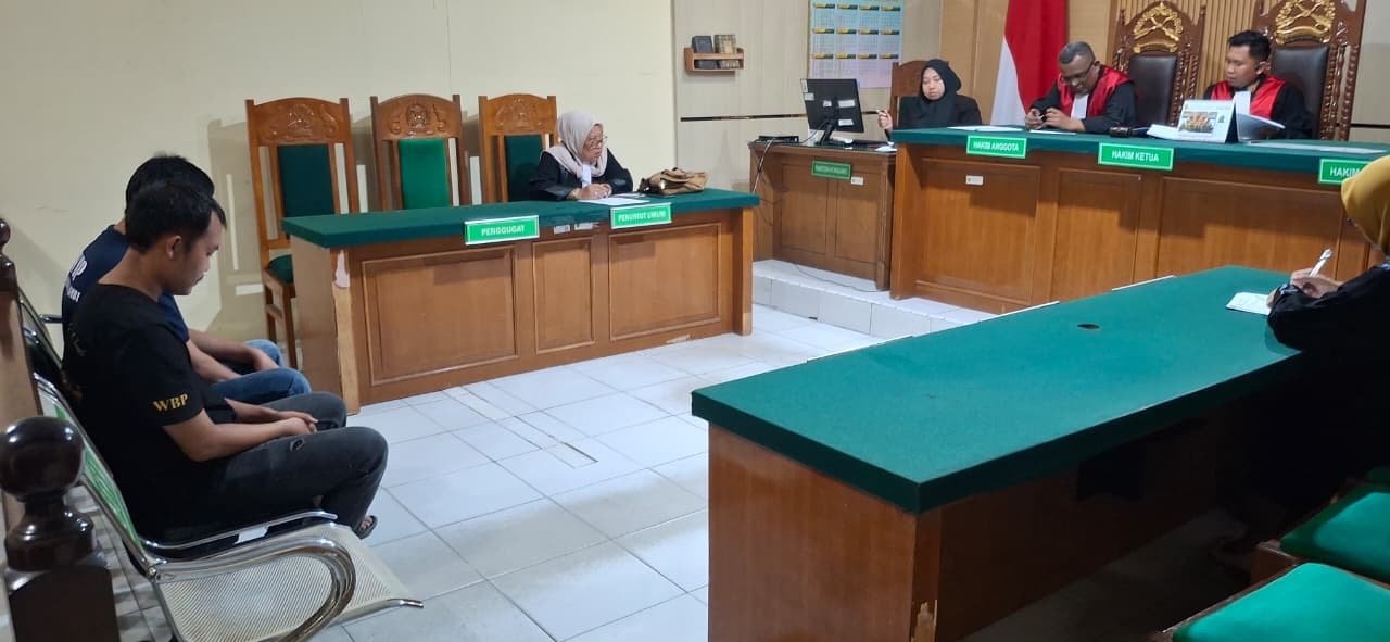 Divonis Seumur Hidup, Dua Terdakwa Kasus Sabu 58 Kg di Jambi Menangis Saat Sidang Putusan