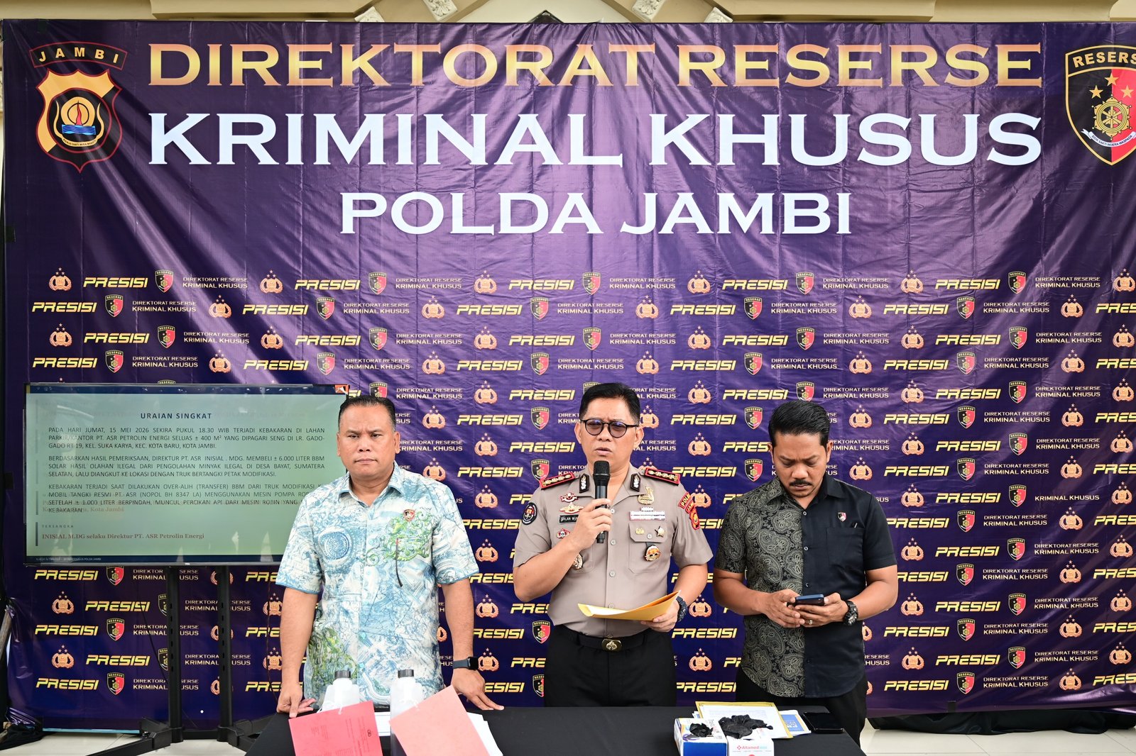 Polda Jambi Tetapkan Bos PT ASR Tersangka, Kebakaran Ungkap Bisnis BBM Ilegal