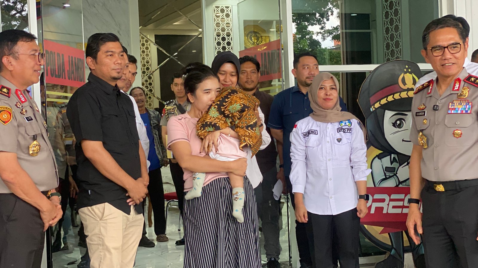 Bayi Gia 8 Bulan di Batanghari Kembali ke Pangkuan Ibu Kandung, Polda Jambi Dalami Dugaan TPPO