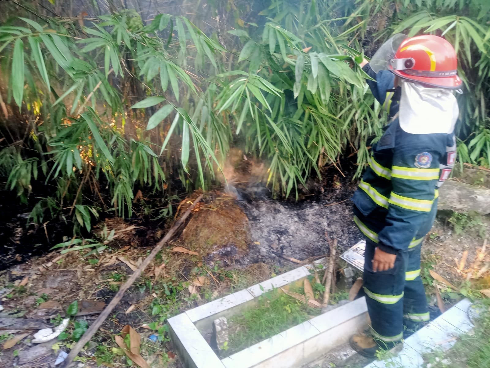 Lahan Dekat Pemakaman Sengkawang di Jambi Terbakar, Damkar Padamkan Api dalam 43 Menit