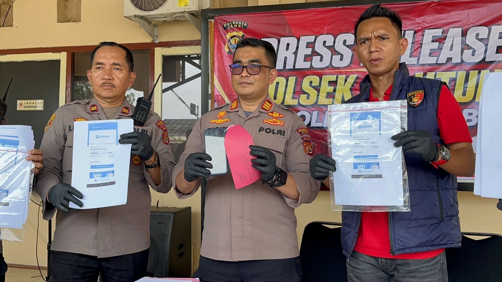Dua Pelaku Dugaan Penipuan BRI Link di 21 TKP di Jambi Diamankan Polisi