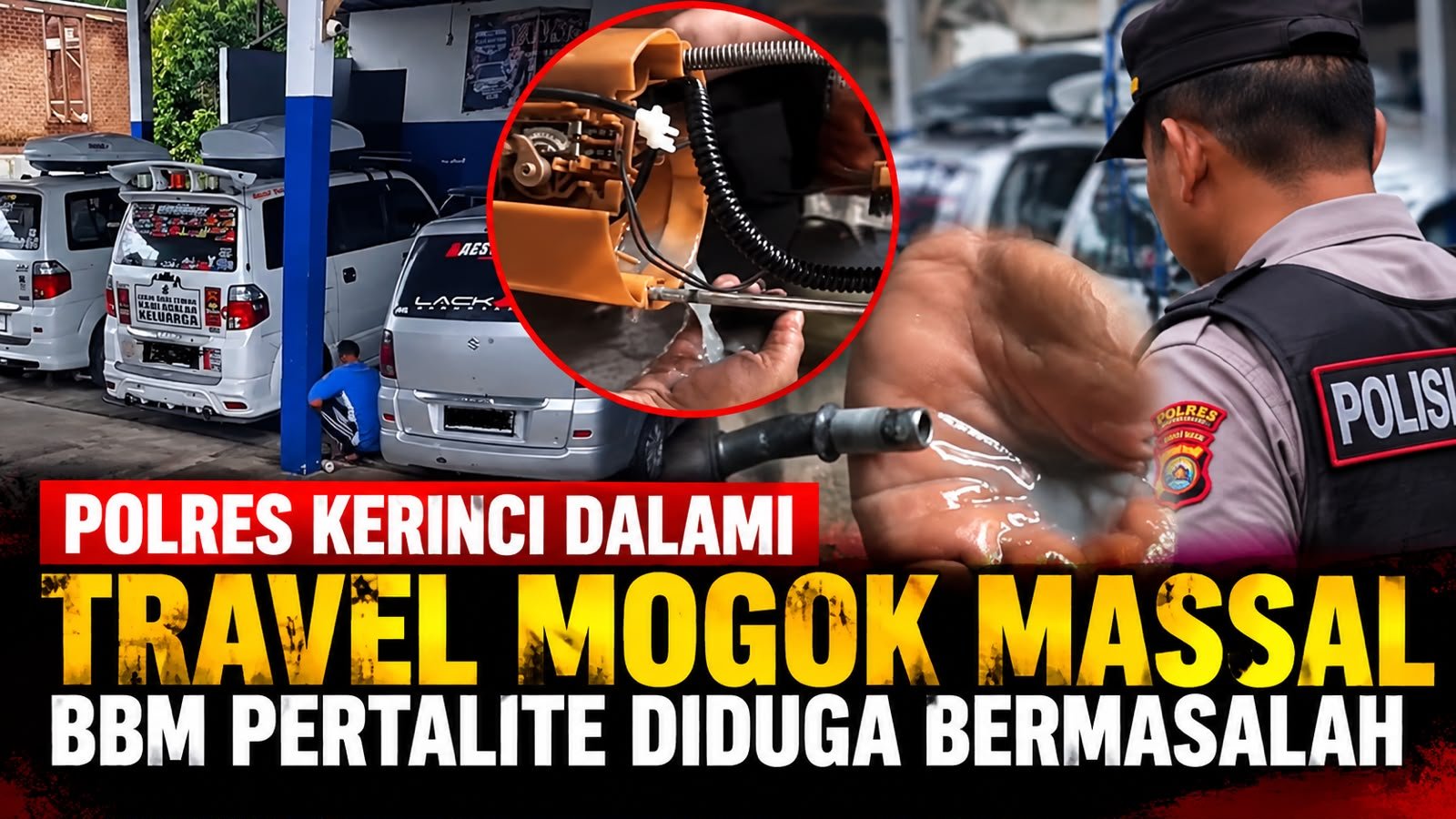 Polres Kerinci Dalami Travel Mogok Massal, BBM Pertalite Diduga Bermasalah